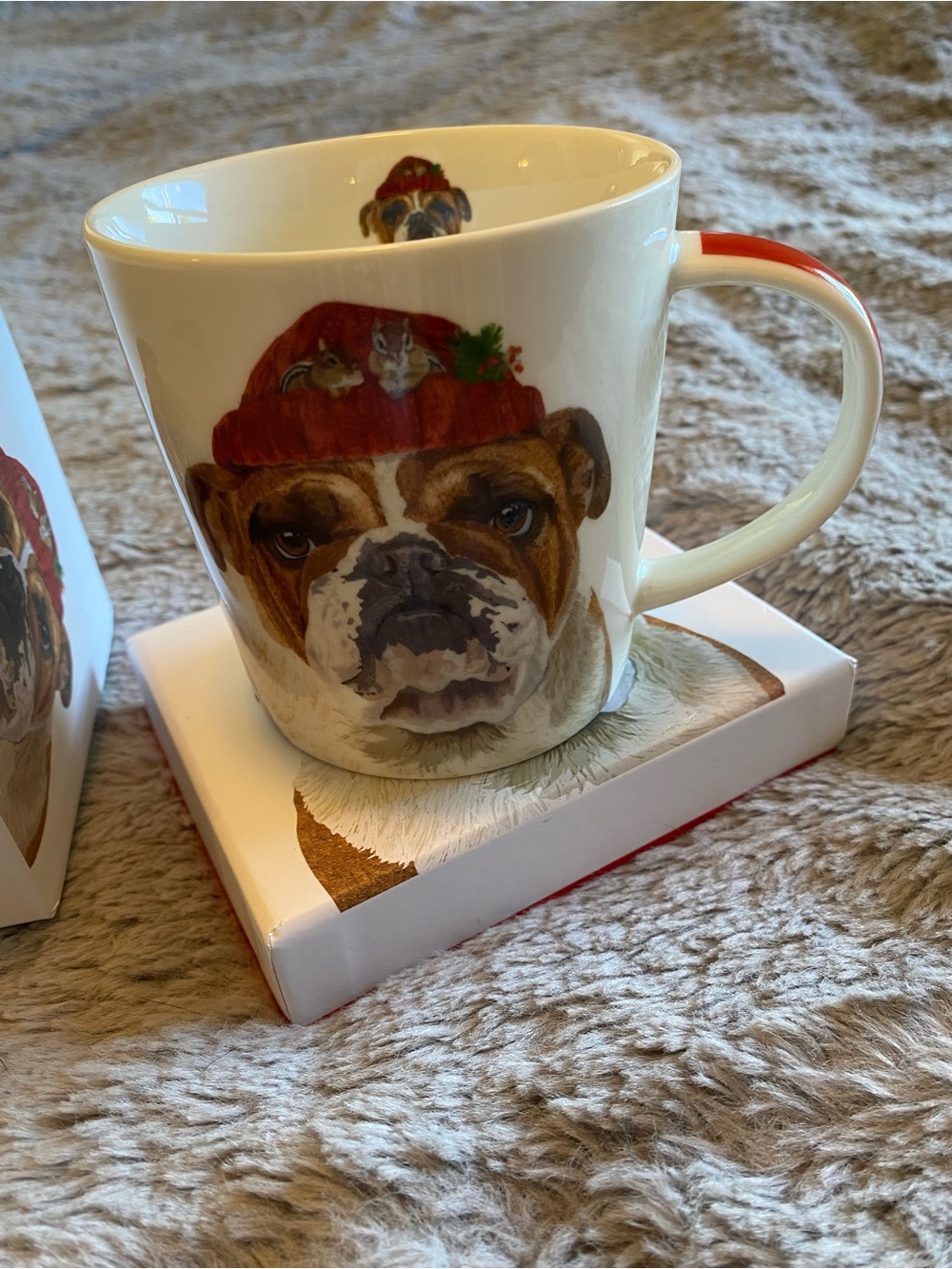 Nordstrom Holiday Bulldog Trend Mug “Reggie”
